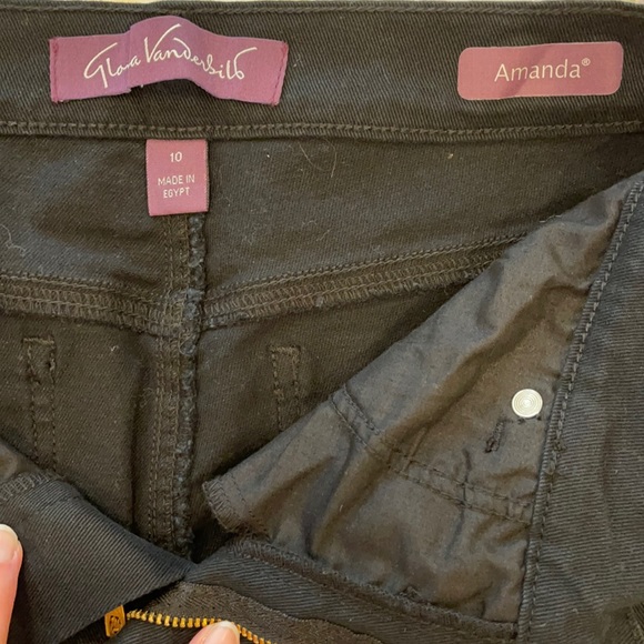 Gloria Vanderbilt Black “Amanda” jeans 👖 size 10 - Picture 4 of 8